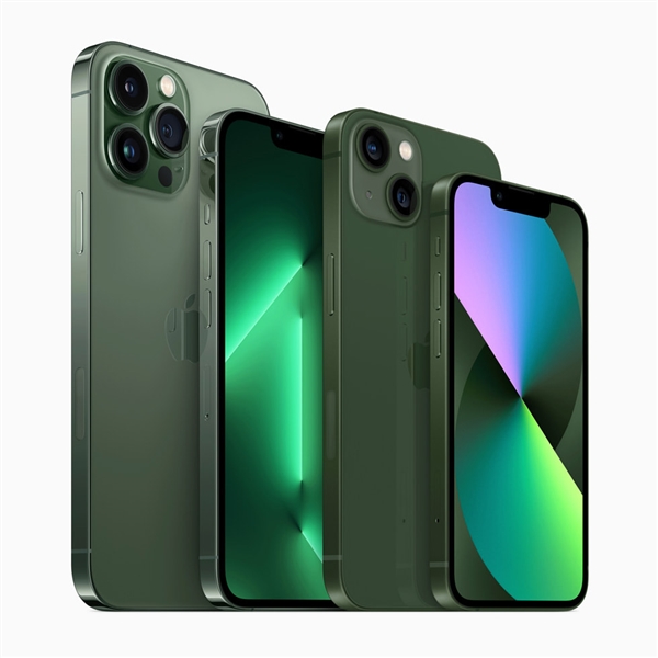 iPhone 13系列新增蒼嶺綠：7999元起！蘋果正全力生產(chǎn)