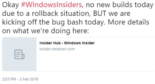 今天無Windows 10 RS4新版推送，Bug大掃除繼續(xù)