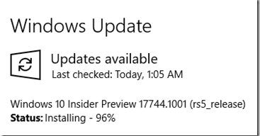 使用Timeline時應(yīng)用崩潰可修復(fù)，Windows 10 Build 17744發(fā)布