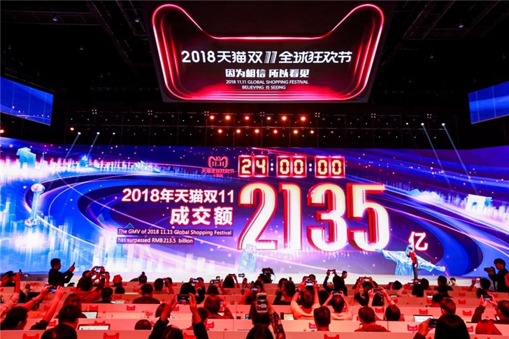 十年天貓雙11完美收官，成交額2135億！