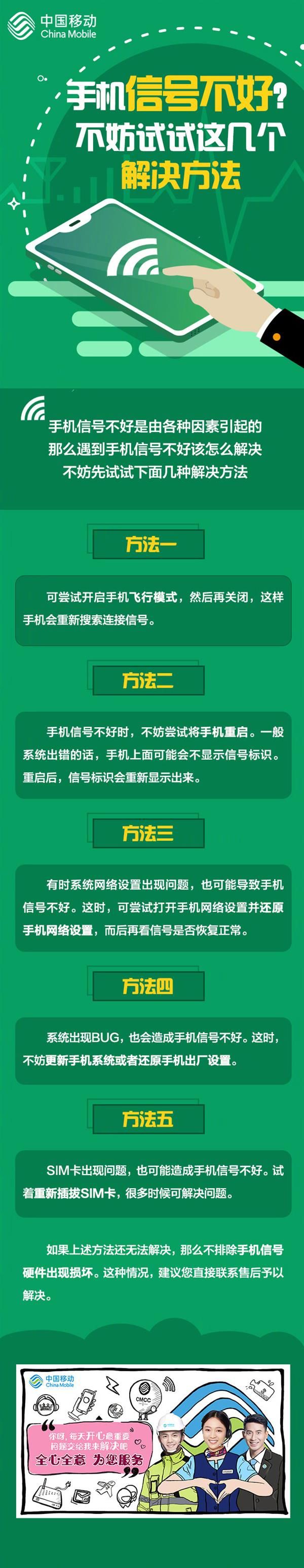 手機信號不好？中國移動官方公布5種解決方法