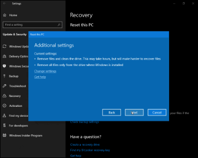 Windows 10 19H1新版18312推送：預(yù)留存儲上線、重置UI調(diào)整